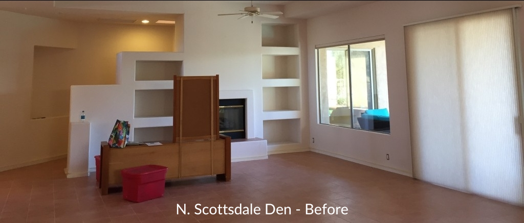 North Scottsdale Den - Before Painting